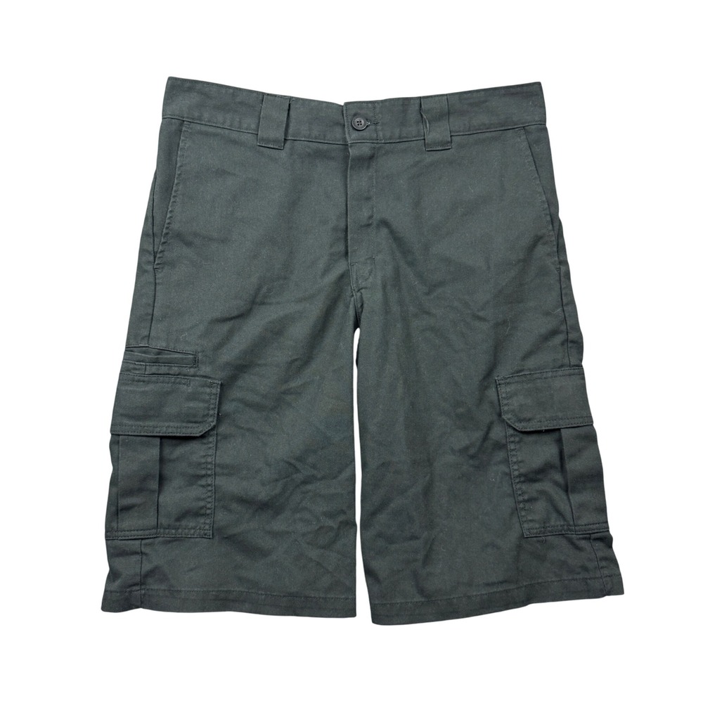 Dickies Flex Relaxed Fit Cargo Shorts Black Mens 34 Utility Workwear 12" Skater